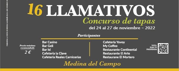 Cartel 16º Concurso de Tapas Llamativos 2022 - Participantes